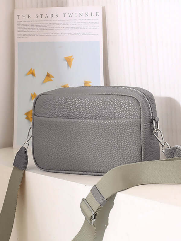 Womens Small Square PU Leather Shoulder Bag side profile
