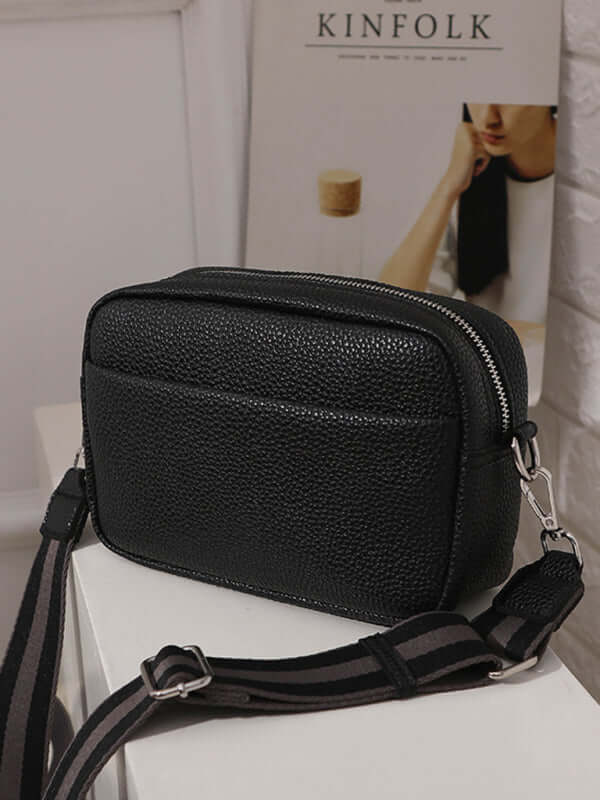 Womens Small Square PU Leather Shoulder Bag minimalist design