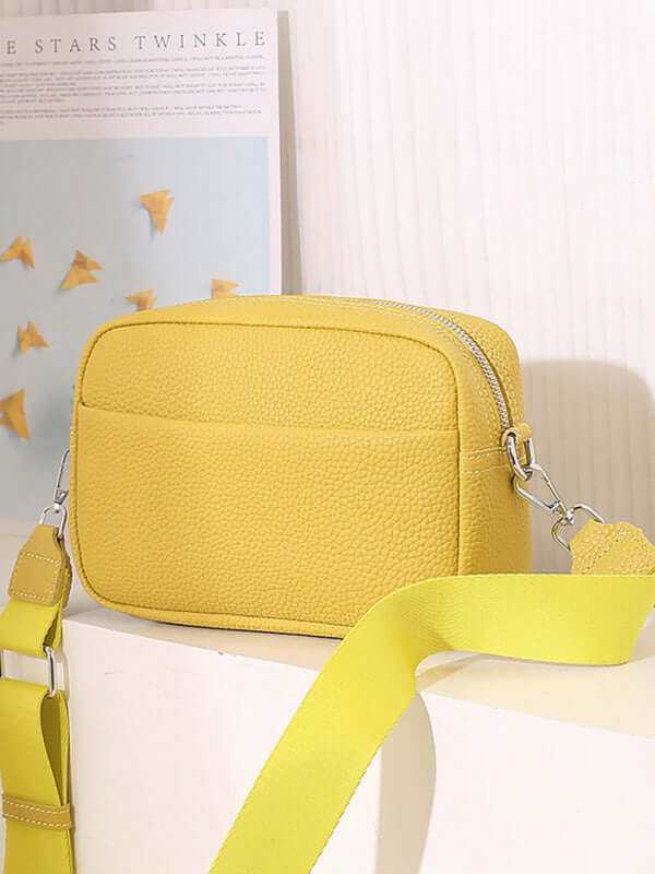 Womens Small Square PU Leather Shoulder Bag shoulder carry style
