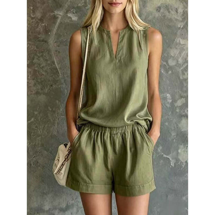 Women's Summer 2-Piece Lounge Set Lightweight Breathable Fabric