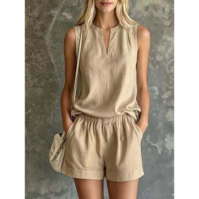 Women's Summer 2-Piece Lounge Set Stylish Matching Outfit