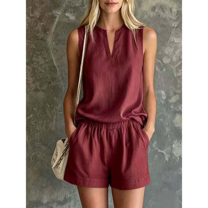 Women's Summer 2-Piece Lounge Set Modern Casual Fashion