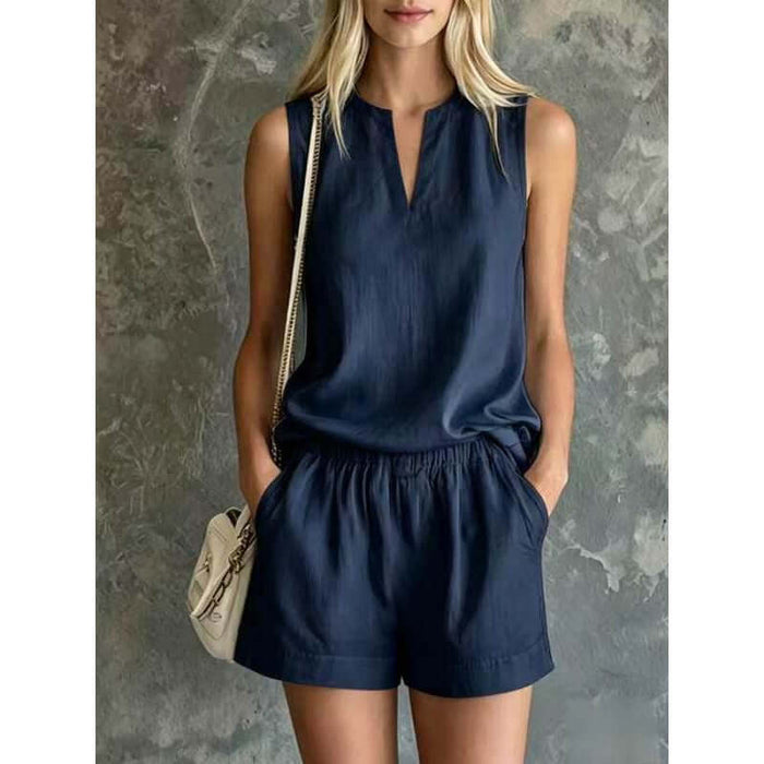 Women's Summer 2-Piece Lounge Set Relaxed Fit Design
