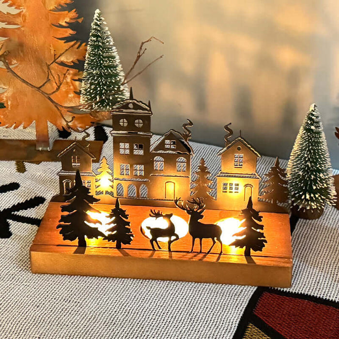 Wrought Iron Christmas Tree Candle Holder Decor holiday home display