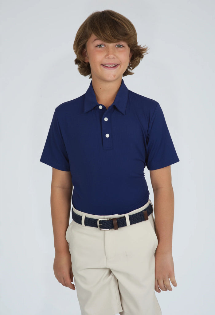 Youth Solid Short Sleeve Polo