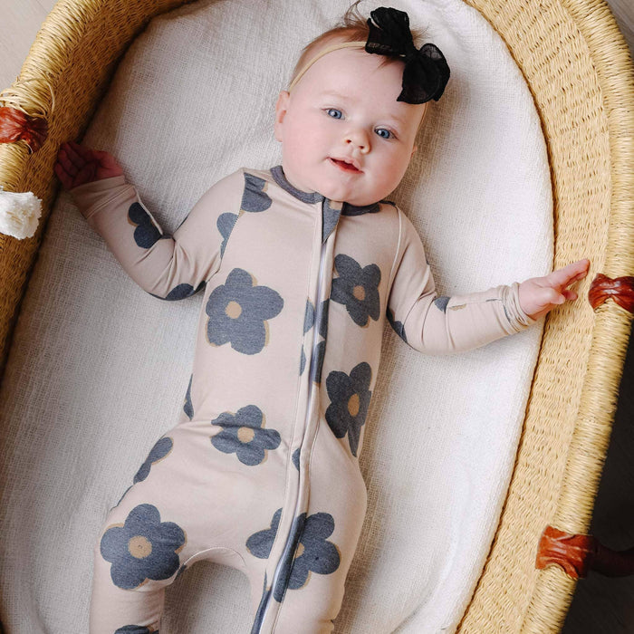 Zip-Up Footie Pajama - Gemma In Tan